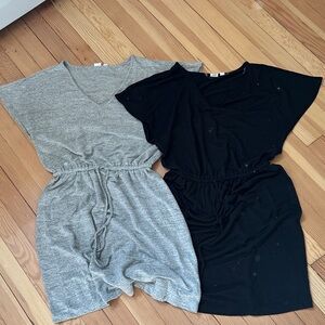Two GAP Gray and Black Women's Dresses